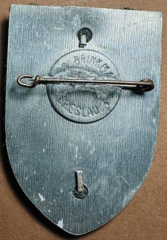 Schlesier Gepackmarsch 1937 SA Standarte Breslau shield badge award