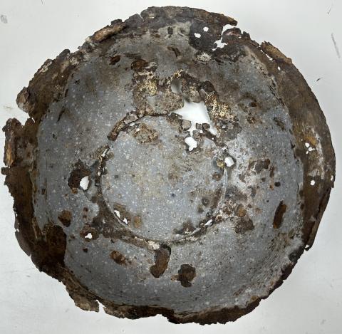 TEXTBOOK Concentration Camp LUBLIN Poland waffen SS stamped bowl