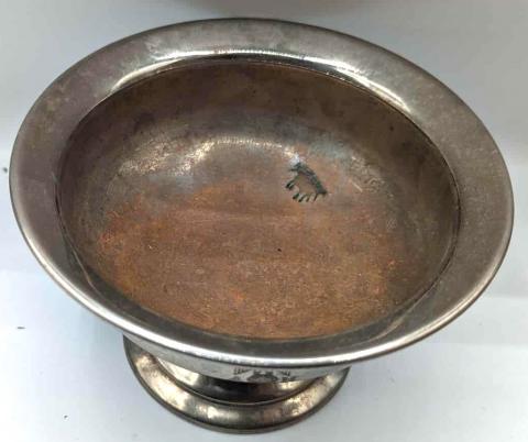 Third reich Adolf hitler AH monogram silverware cup from the BERGHOF eagle nest Fuhrer house