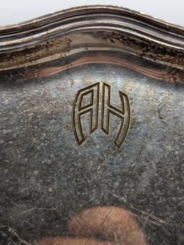 Third reich Adolf hitler AH monogram silverware BERGHOF eagle nest Fuhrer house original authentic genuine for sale Third reich Adolf hitler AH monogram silverware BERGHOF eagle nest Fuhrer house original authentic genuine for sale