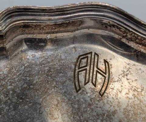 Third reich Adolf hitler AH monogram silverware BERGHOF eagle nest Fuhrer house original authentic genuine for sale Third reich Adolf hitler AH monogram silverware BERGHOF eagle nest Fuhrer house original authentic genuine for sale