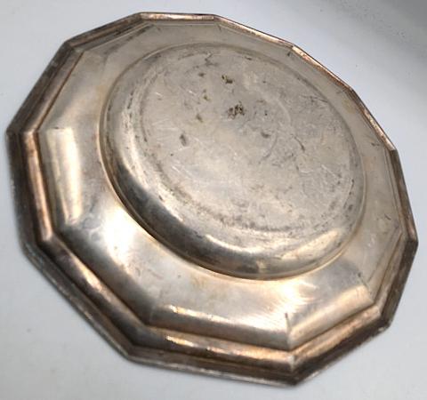 Third reich Adolf hitler AH monogram silverware small TRAY from the BERGHOF eagle nest Fuhrer house Third reich Adolf hitler AH monogram silverware small TRAY from the BERGHOF eagle nest Fuhrer house