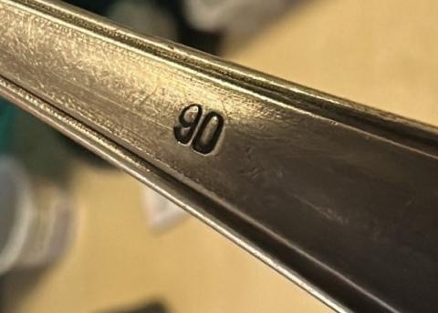 Third reich Adolf hitler AH monogram silverware spoon from the BERGHOF eagle nest Fuhrer house