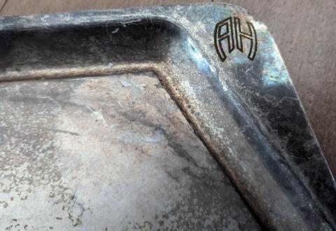 Third reich Adolf hitler AH monogram silverware BERGHOF eagle nest Fuhrer house original artifact for sale