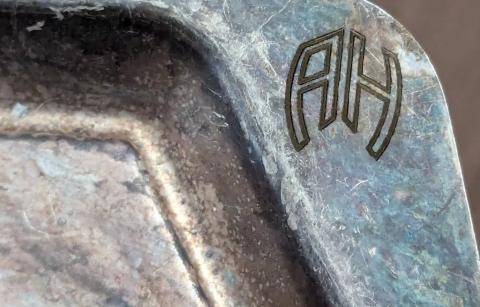 Third reich Adolf hitler AH monogram silverware BERGHOF eagle nest Fuhrer house original artifact for sale