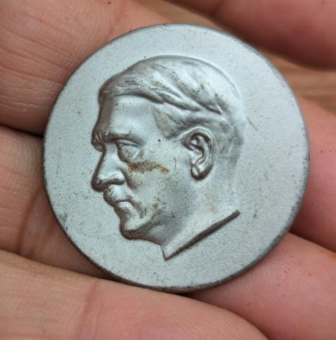 Third Reich Elections patriotic pin Adolf Hitler 1933 original german nazi ww2 Third Reich Elections patriotic pin Adolf Hitler 1933 original german nazi ww2