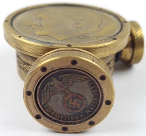Third Reich patriotic Adolf Hitler AH NSDAP officer fancy lighter