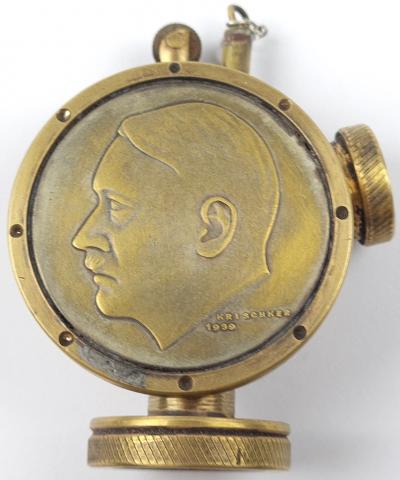 Third Reich patriotic Adolf Hitler AH NSDAP officer fancy lighter