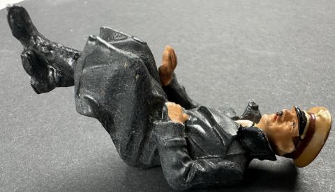 TippCo ca. 1935 Tin Lithographed Windup WW2 Mercedes Car SITTING ADOLF HITLER figurine toy