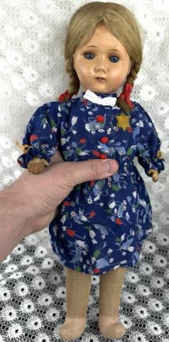 Jewish getto holocaust artifact original yellow STAR OF DAVID GHETTO TOY Jew child doll puppet Jewish getto holocaust artifact original yellow STAR OF DAVID GHETTO TOY Jew child doll puppet