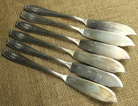 UNIQUE WAFFEN SS Totenkopf officer silverware set cutlery case original genuine OKA UNIQUE WAFFEN SS Totenkopf officer silverware set cutlery case original genuine OKA