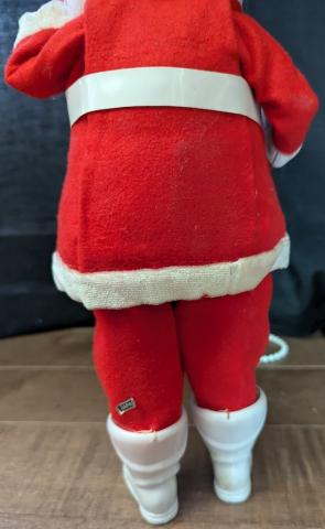 Vintage MCM Medium Rubber Face Santa Claus Doll 12" christmas Japan