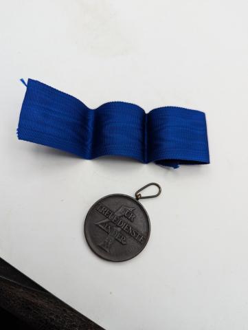WAFFEN SS 4 years long faithful services in the SS medal award MINT original genuine authentic