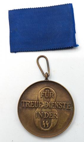 WAFFEN SS 8 years long faithful services in the SS medal award MINT original authentic genuine