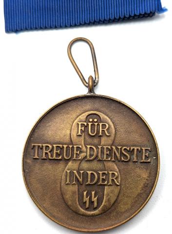WAFFEN SS 8 years long faithful services in the SS medal award MINT original authentic genuine
