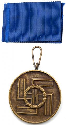WAFFEN SS 8 years long faithful services in the SS medal award MINT original authentic genuine