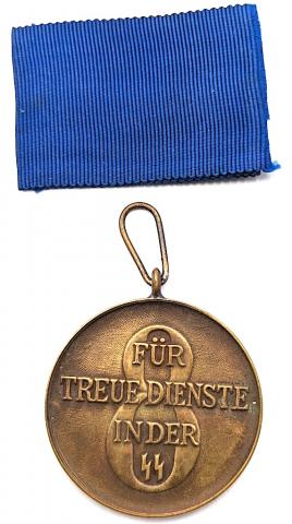 WAFFEN SS 8 years long faithful services in the SS medal award MINT original authentic genuine