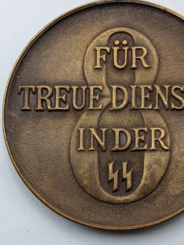 WAFFEN SS 8 years long faithful services in the SS medal award MINT original authentic genuine