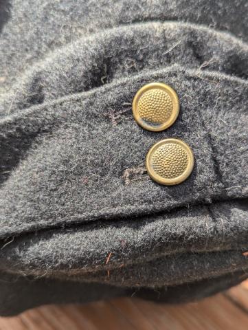 WAFFEN SS black PANZER GRENADIER M43 cap without insignias headgear authentic original