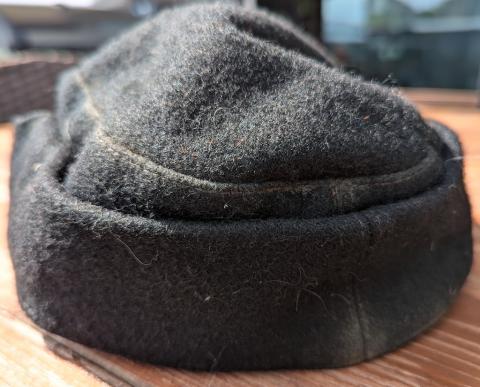 WAFFEN SS black PANZER GRENADIER M43 cap without insignias headgear authentic original