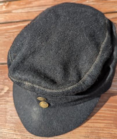 WAFFEN SS black PANZER GRENADIER M43 cap without insignias headgear authentic original