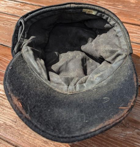 WAFFEN SS black PANZER GRENADIER M43 cap without insignias headgear authentic original