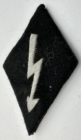 Waffen SS communication uniform sleeve diamond patch tab radio battlefield Nachrichtenpersonal Ärmelabzeichen