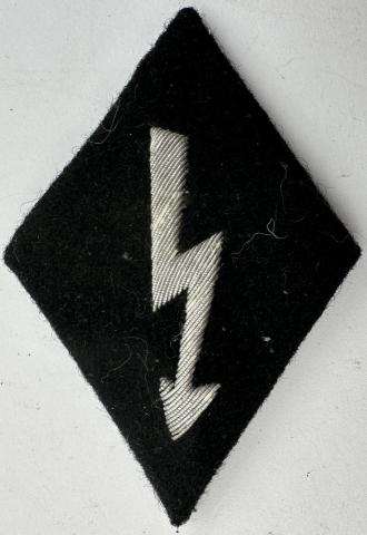 Waffen SS communication uniform sleeve diamond patch tab radio battlefield Nachrichtenpersonal Ärmelabzeichen