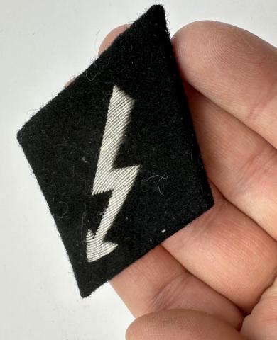 Waffen SS communication uniform sleeve diamond patch tab radio battlefield Nachrichtenpersonal Ärmelabzeichen