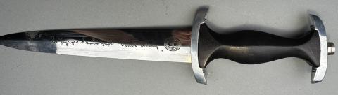 WAFFEN SS early honour dagger FULL ROHM inscription by Gottlieb Hammesfahr