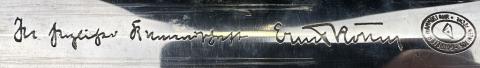 WAFFEN SS early honour dagger FULL ROHM inscription by Gottlieb Hammesfahr