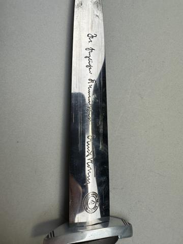 WAFFEN SS early honour dagger FULL ROHM inscription by Gottlieb Hammesfahr