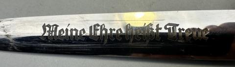 WAFFEN SS early honour dagger FULL ROHM inscription by Gottlieb Hammesfahr