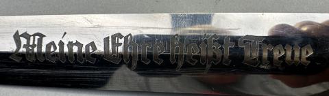 WAFFEN SS early honour dagger FULL ROHM inscription by Gottlieb Hammesfahr