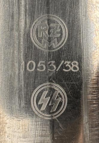 Waffen SS enlisted DAGGER Transitional RZM 1053/38 early late gottlieb puma