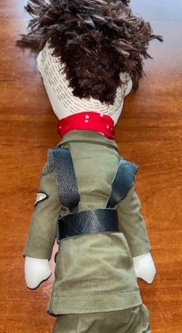 WAFFEN SS large doll with SS runes collar tab & sleeve eagle puppet toy