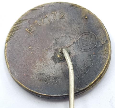 Waffen SS membership stick pin stickpin rzm marked enamel