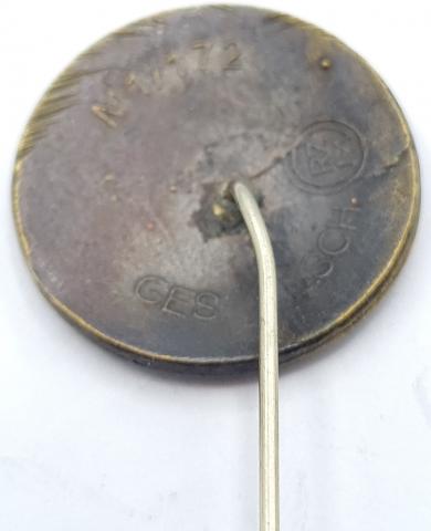 Waffen SS membership stick pin stickpin rzm marked enamel