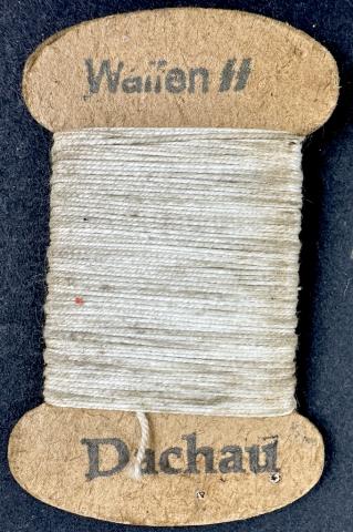 WAFFEN SS sewing thread for SS uniform fabrik in Concentration Camp DACHAU