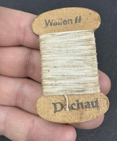 WAFFEN SS sewing thread for SS uniform fabrik in Concentration Camp DACHAU
