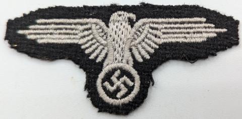 WAFFEN SS TOTENKOPF cloth EAGLE insigna for M43 SS caps original genuine authentic for sale