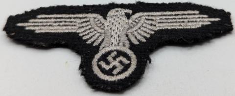 WAFFEN SS TOTENKOPF cloth EAGLE insigna for M43 SS caps original genuine authentic for sale