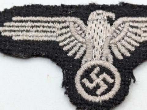 WAFFEN SS TOTENKOPF cloth EAGLE insigna for M43 SS caps original genuine authentic for sale