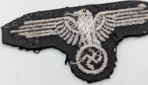 WAFFEN SS TOTENKOPF cloth EAGLE insigna for M43 SS caps original genuine authentic for sale