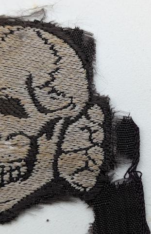 WAFFEN SS TOTENKOPF cloth SKULL insigna for M43 Overseas SS caps SCARCE