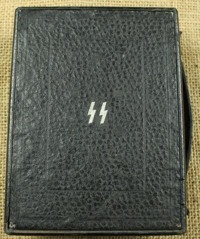 WAFFEN SS Totenkopf PROPAGANDA folding camera SS runes NAMED field gear militaria wwii