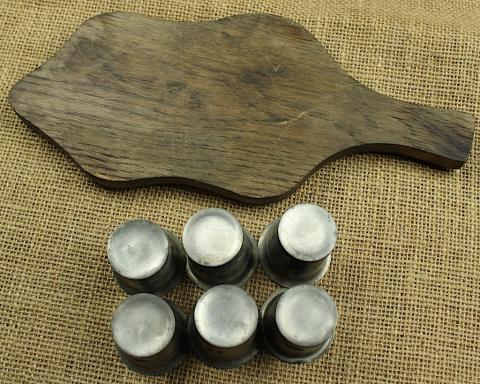 WAFFEN SS TOTENKOPF set SS cups silverware tk panzer original genuine for sale