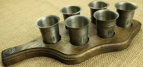 WAFFEN SS TOTENKOPF set SS cups silverware tk panzer original genuine for sale