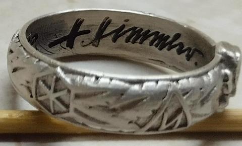 Waffen SS Totenkopf skull ring honor honour himmler ring original purchase for sale tk