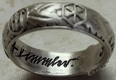 Waffen SS Totenkopf skull ring honor honour himmler ring original purchase for sale tk